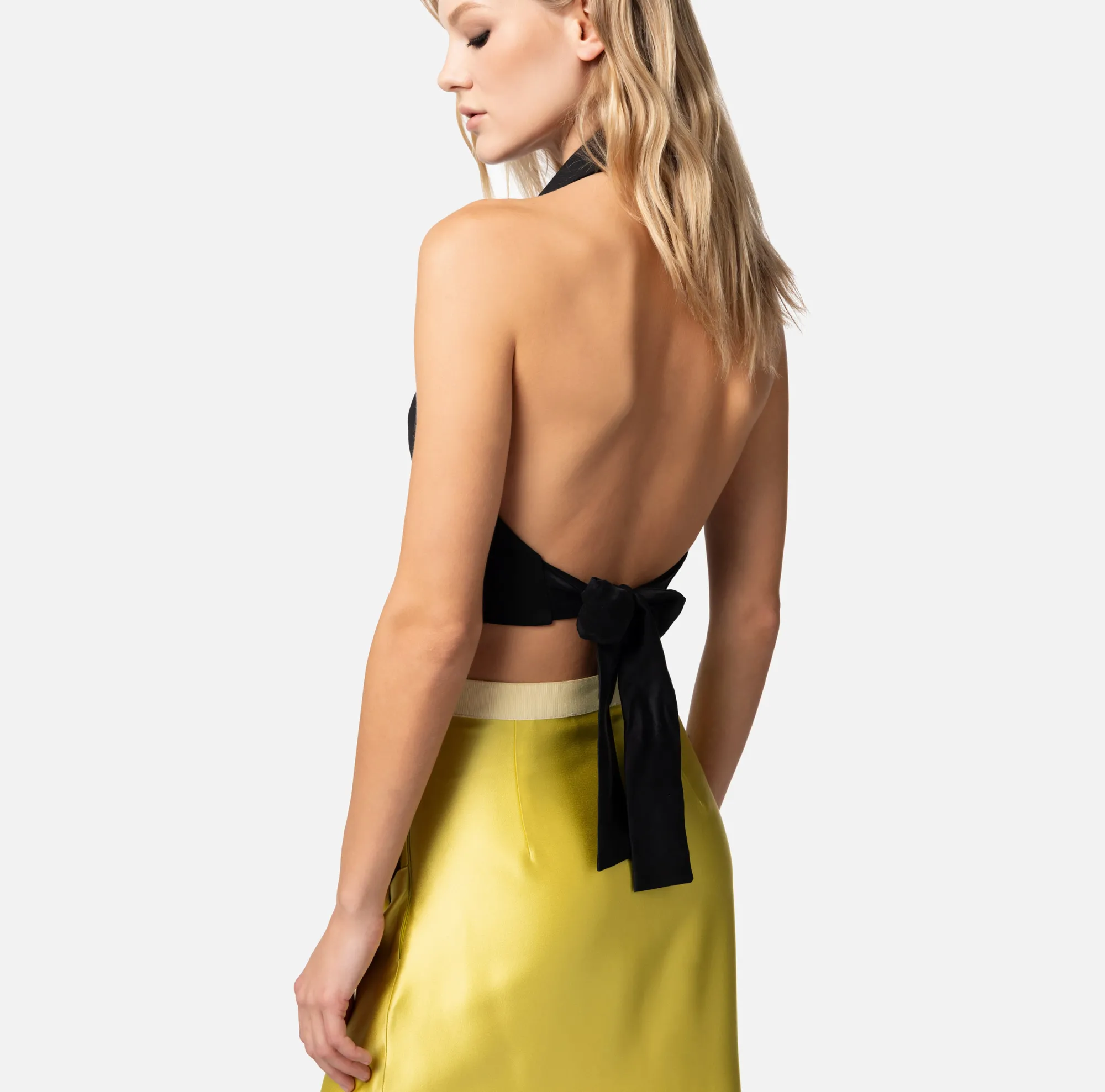 Elisabetta Franchi Gilet In Fresco Lana Con Fusciacca^ Giacche & Trench