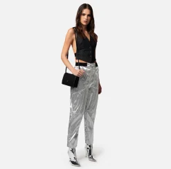 Elisabetta Franchi Gilet In Tweed Laminato^ Giacche & Trench