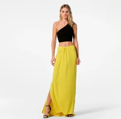 Elisabetta Franchi Gonna Lunga In Crepe Con Drappeggio^ Gonne