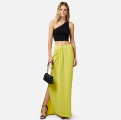 Elisabetta Franchi Gonna Lunga In Crepe Con Drappeggio^ Gonne