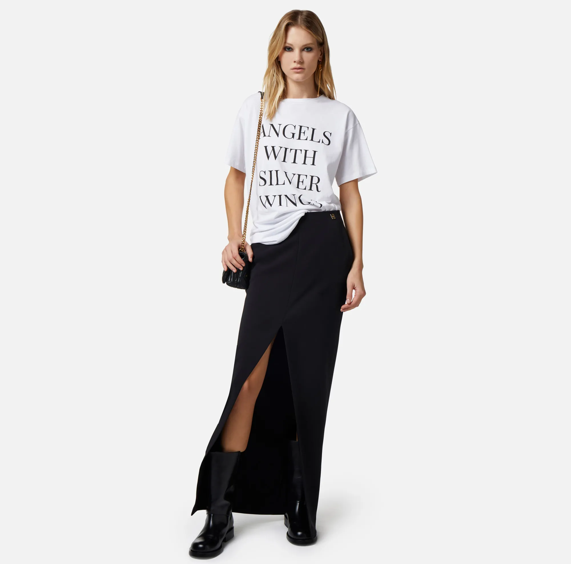 Elisabetta Franchi Gonna Lunga In Crepe Fluido^ Gonne