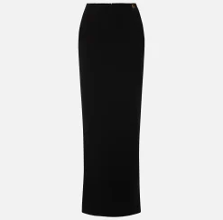 Elisabetta Franchi Gonna Lunga In Crepe Leggero Con Spacco Laterale^ Gonne