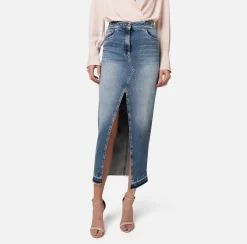 Elisabetta Franchi Gonna Lunga In Denim^ Gonne