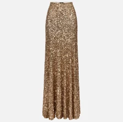 Elisabetta Franchi Gonna Lunga In Tulle Con Pailettes^ Gonne