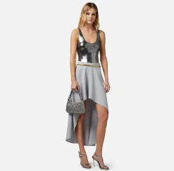 Elisabetta Franchi Gonna Midi Asimmetrica In Crepe^ Gonne