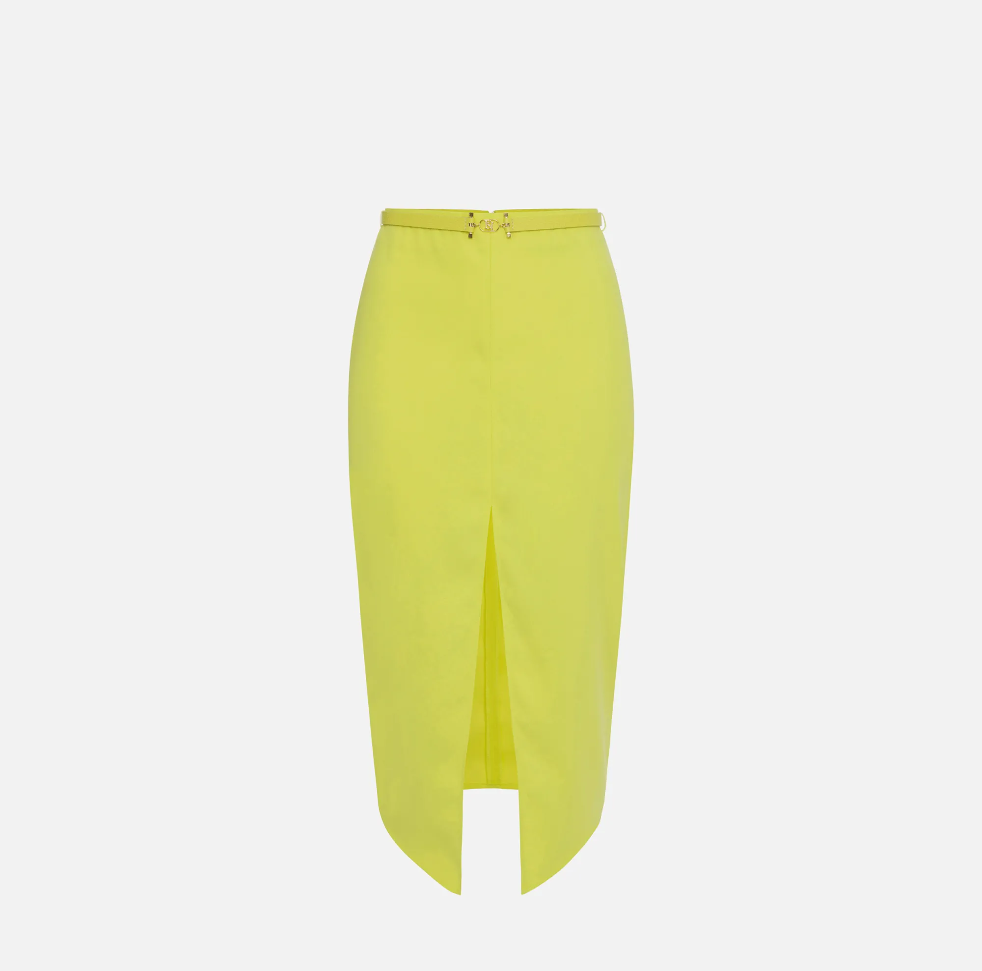 Elisabetta Franchi Gonna Midi In Crepe Fluido Con Spacco Centrale^ Gonne