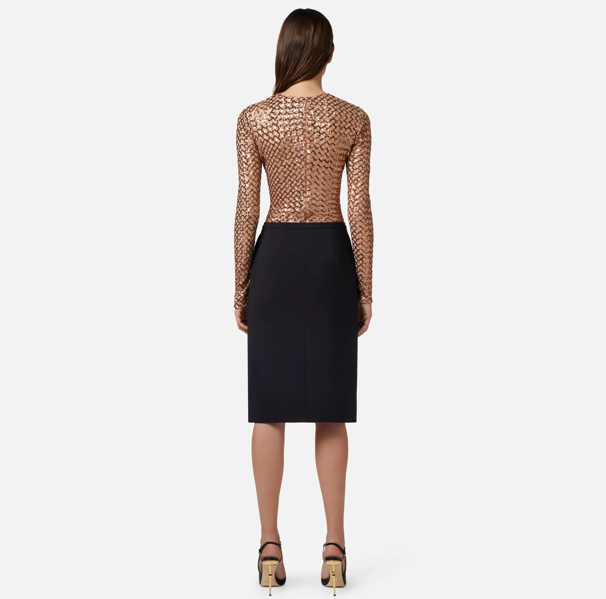 Elisabetta Franchi Gonna Midi In Crepe Leggero^ Gonne