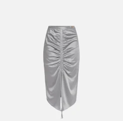 Elisabetta Franchi Gonna Midi In Crepe Satin Drappeggiata^ Gonne