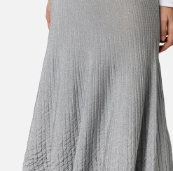 Elisabetta Franchi Gonna Midi In Viscosa Metallizzata^ Gonne