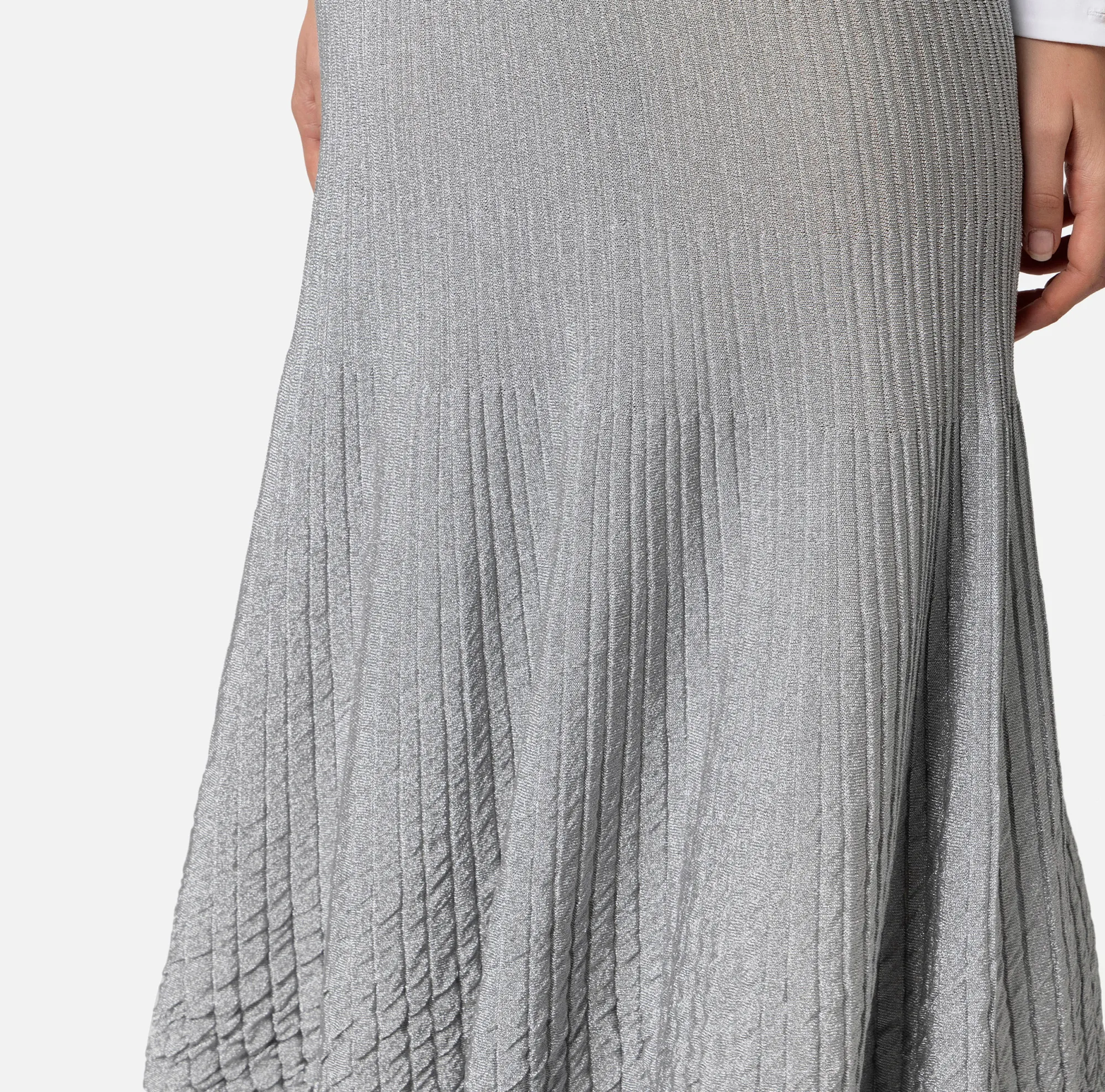 Elisabetta Franchi Gonna Midi In Viscosa Metallizzata^ Gonne