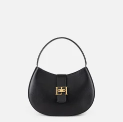 Elisabetta Franchi Hobo Grande Con Logo In Metallo^ Borse A Mano