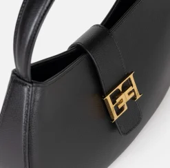 Elisabetta Franchi Hobo Grande Con Logo In Metallo^ Borse A Mano