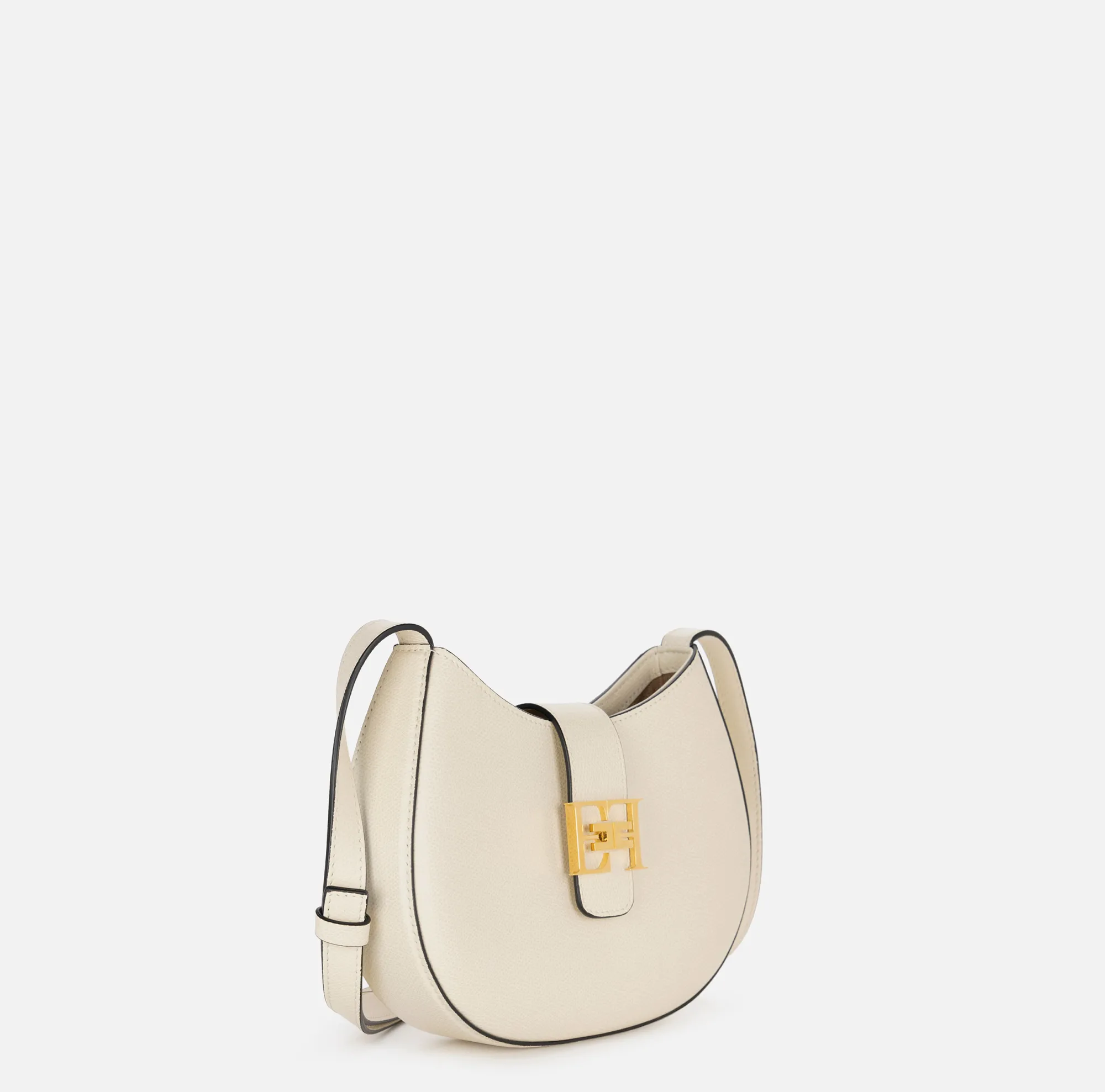 Elisabetta Franchi Hobo Media Con Logo In Metallo^ Borse A Tracolla