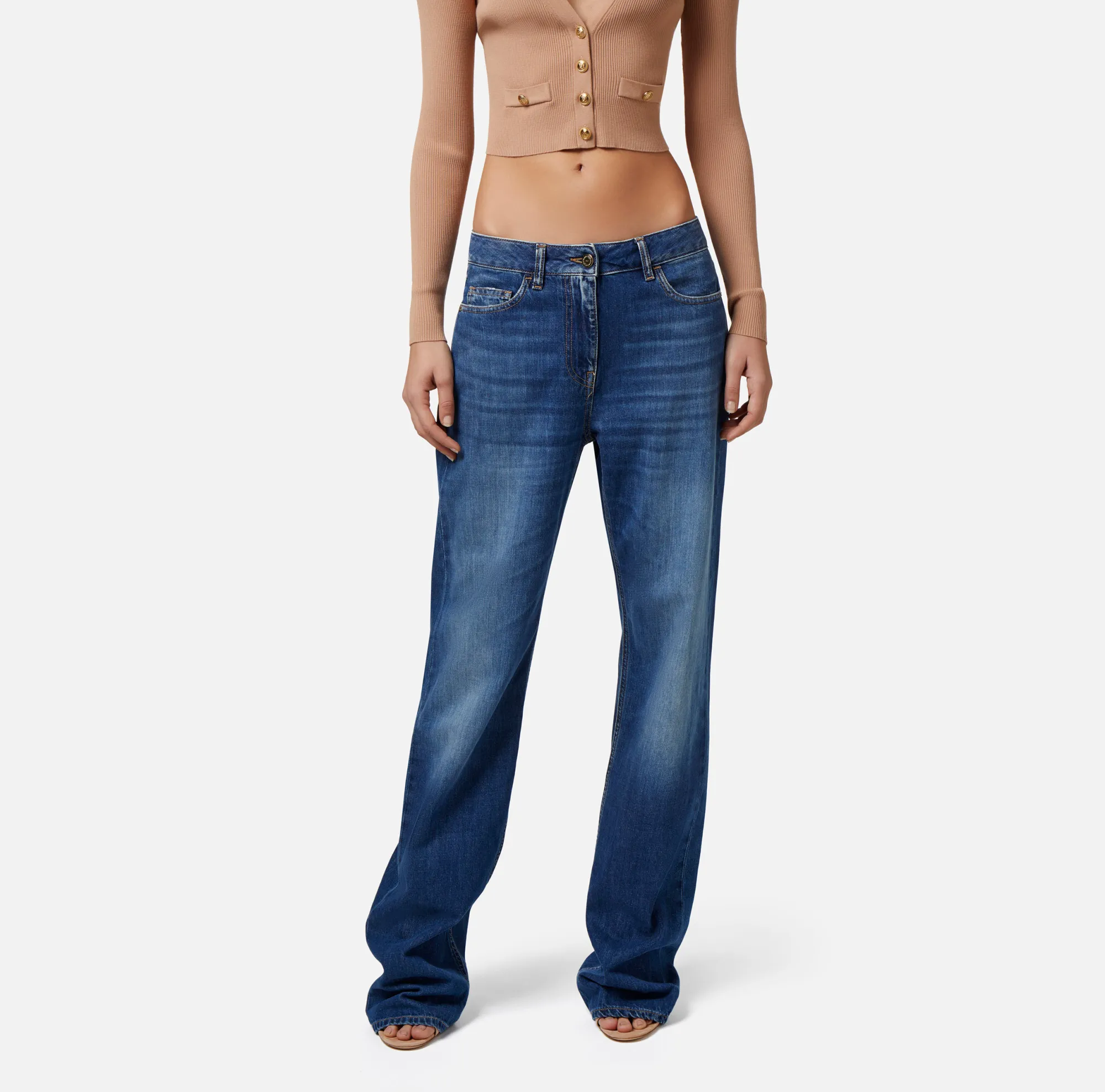Elisabetta Franchi Jeans A Palazzo^ Jeans