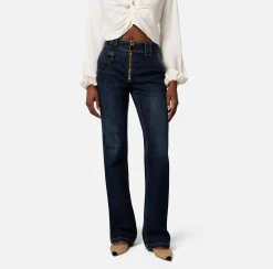 Elisabetta Franchi Jeans A Zampetta Con Zip^ Jeans