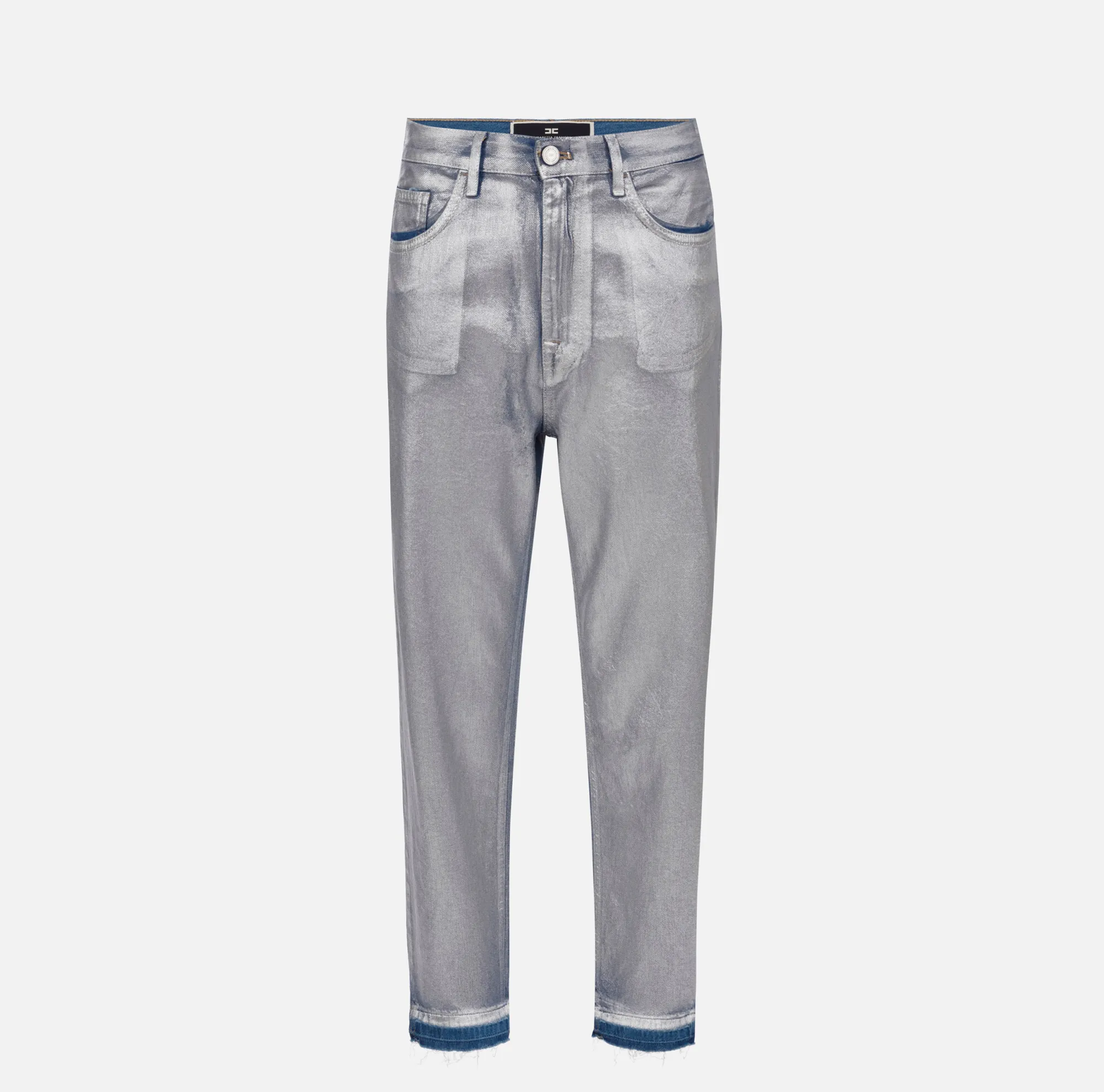 Elisabetta Franchi Jeans Boyfriend Laminato^ Jeans