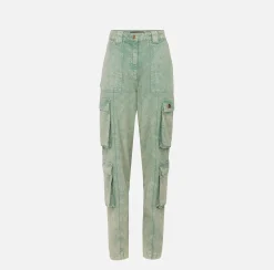 Elisabetta Franchi Jeans Cargo Colorato Con Zip Posteriore^ Jeans