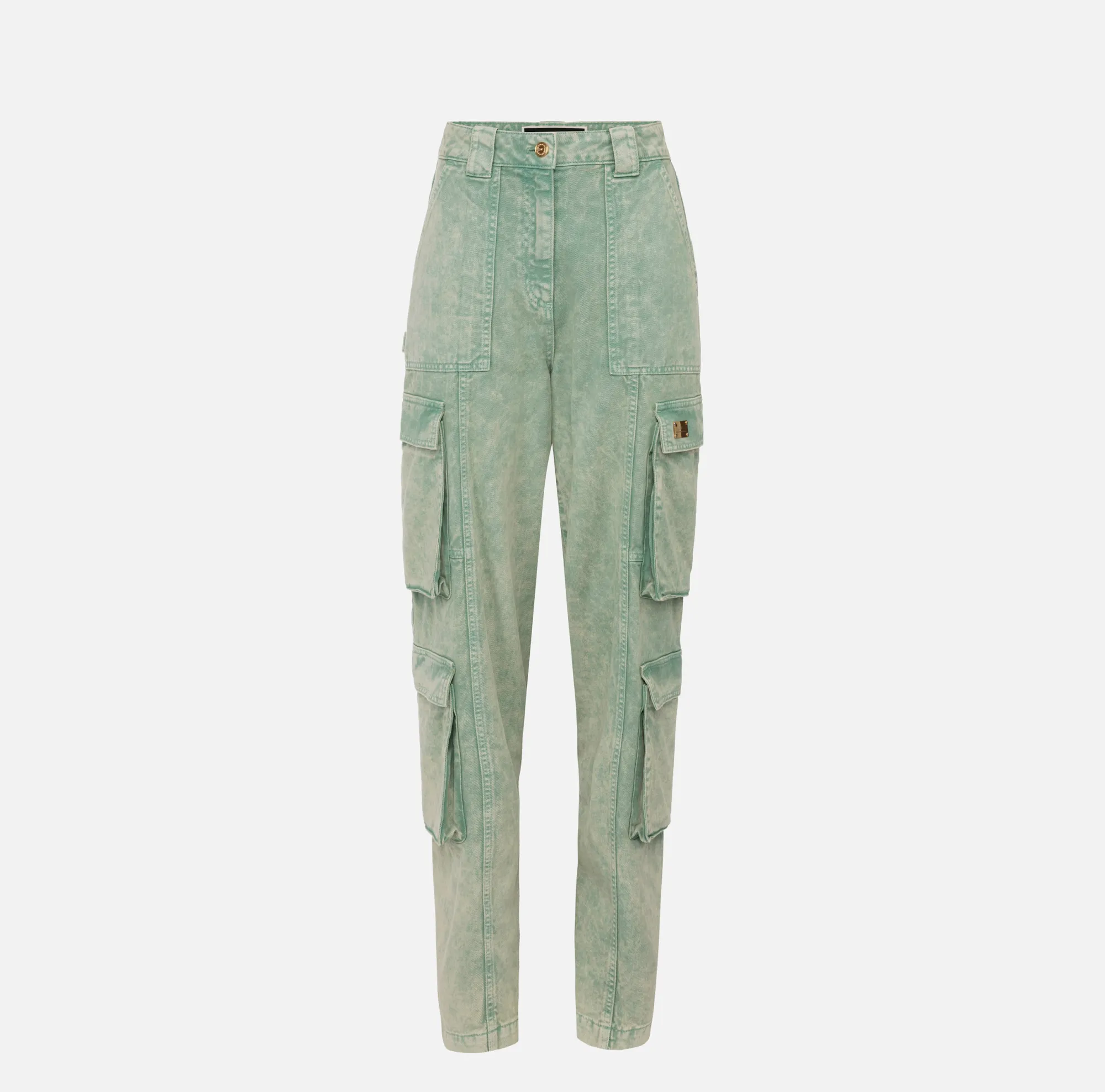 Elisabetta Franchi Jeans Cargo Colorato Con Zip Posteriore^ Jeans