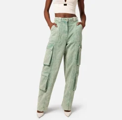 Elisabetta Franchi Jeans Cargo Colorato Con Zip Posteriore^ Jeans