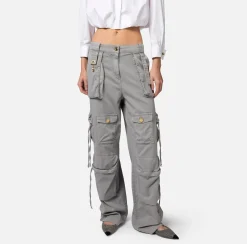 Elisabetta Franchi Jeans Cargo Con Lacci^ Jeans