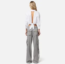 Elisabetta Franchi Jeans Cargo Con Lacci^ Jeans