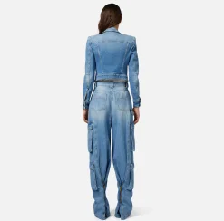 Elisabetta Franchi Jeans Cargo Con Zip Posteriore^ Jeans