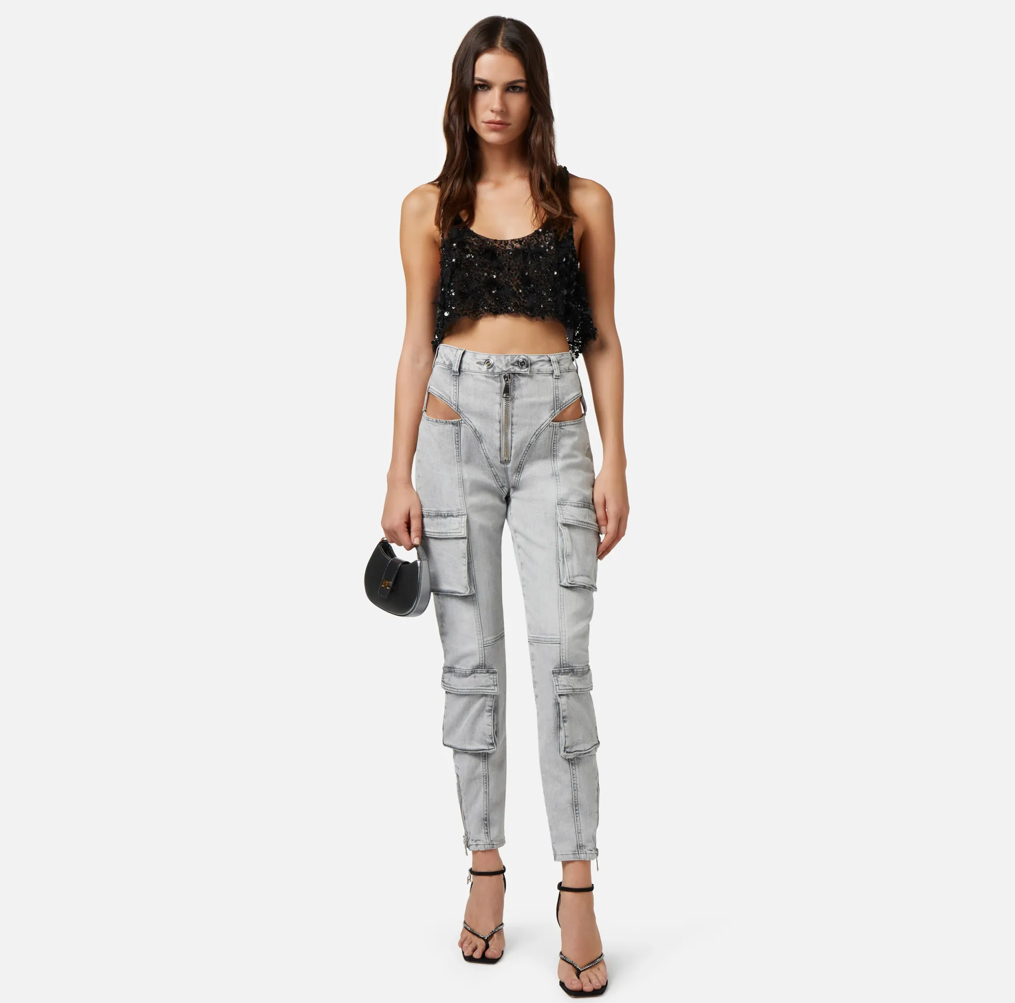 Elisabetta Franchi Jeans Skinny Con Cut-Out^ Jeans
