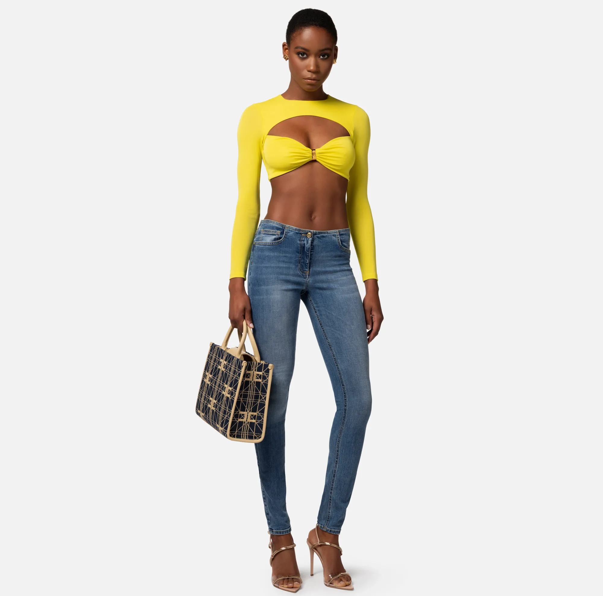 Elisabetta Franchi Jeans Skinny Senza Fascione^ Jeans