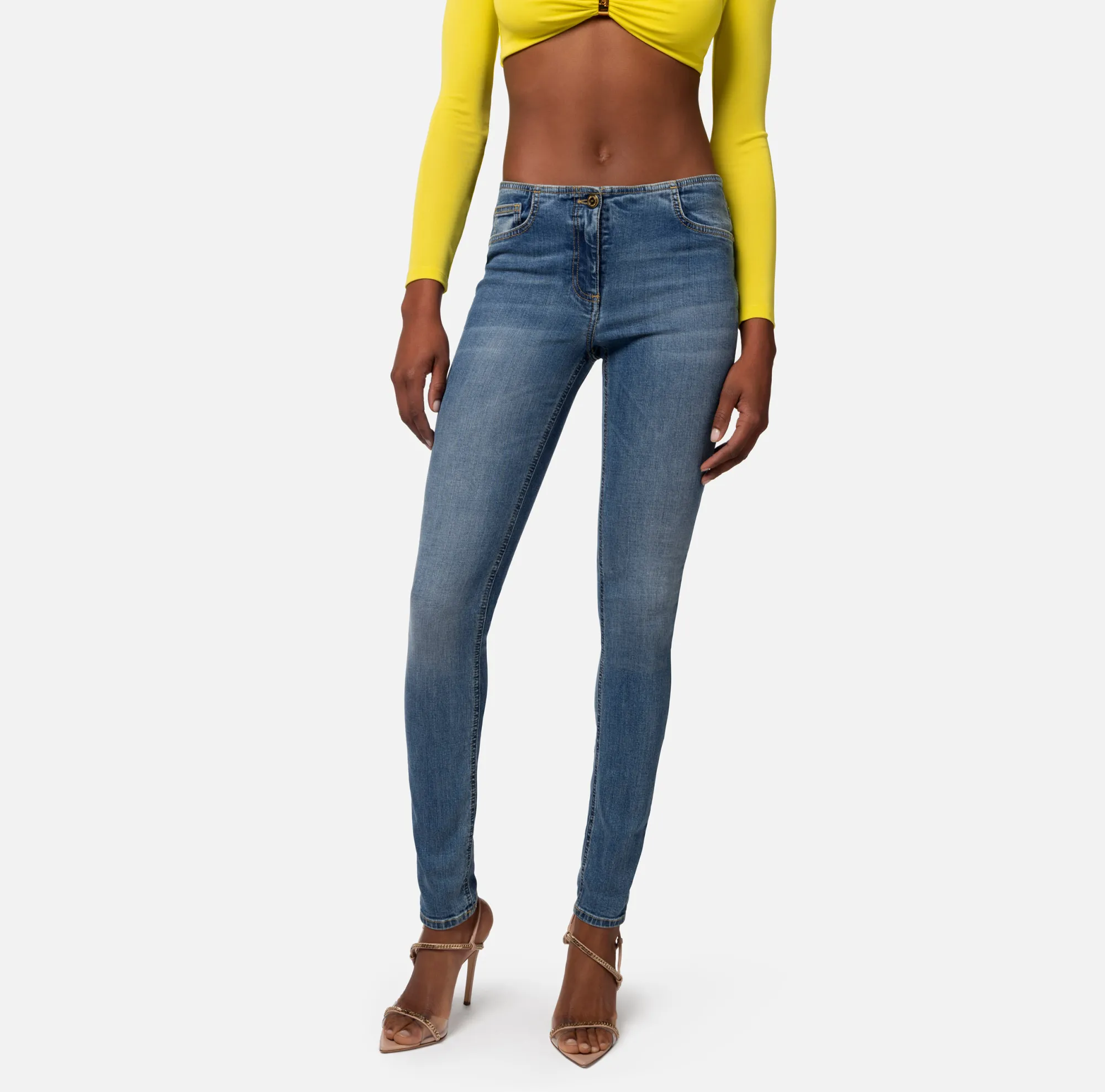 Elisabetta Franchi Jeans Skinny Senza Fascione^ Jeans