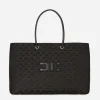 Elisabetta Franchi Madame Monogram Shopper Con Logo^ Borse A Spalla