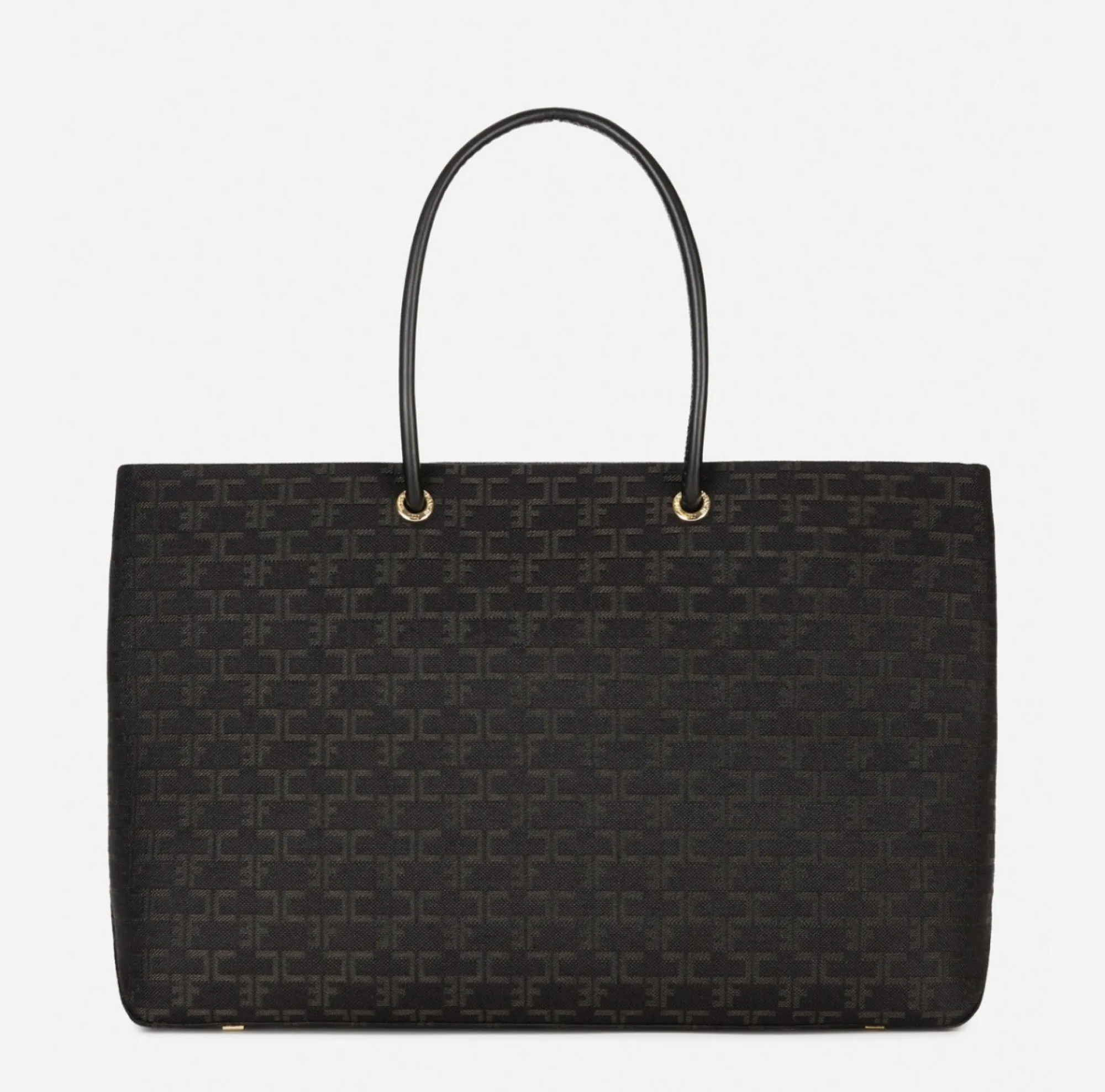 Elisabetta Franchi Madame Monogram Shopper Con Logo^ Borse A Spalla