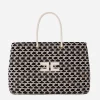 Elisabetta Franchi Madame Monogram Shopper Con Logo^ Borse A Spalla