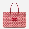 Elisabetta Franchi Madame Monogram Shopper Con Logo^ Borse A Spalla