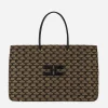 Elisabetta Franchi Madame Monogram Shopper Con Logo^ Borse A Spalla