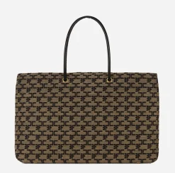 Elisabetta Franchi Madame Monogram Shopper Con Logo^ Borse A Spalla