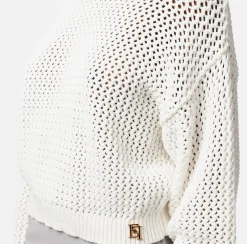 Elisabetta Franchi Maglia In Cotone Punto Rete^ Maglieria E Felpe