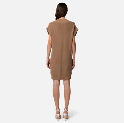 Elisabetta Franchi Miniabito Boxy In Viscosa Con Cinturini Sulle Tasche^ Abiti