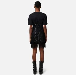 Elisabetta Franchi Miniabito Con Paillettes E Frange^ Abiti