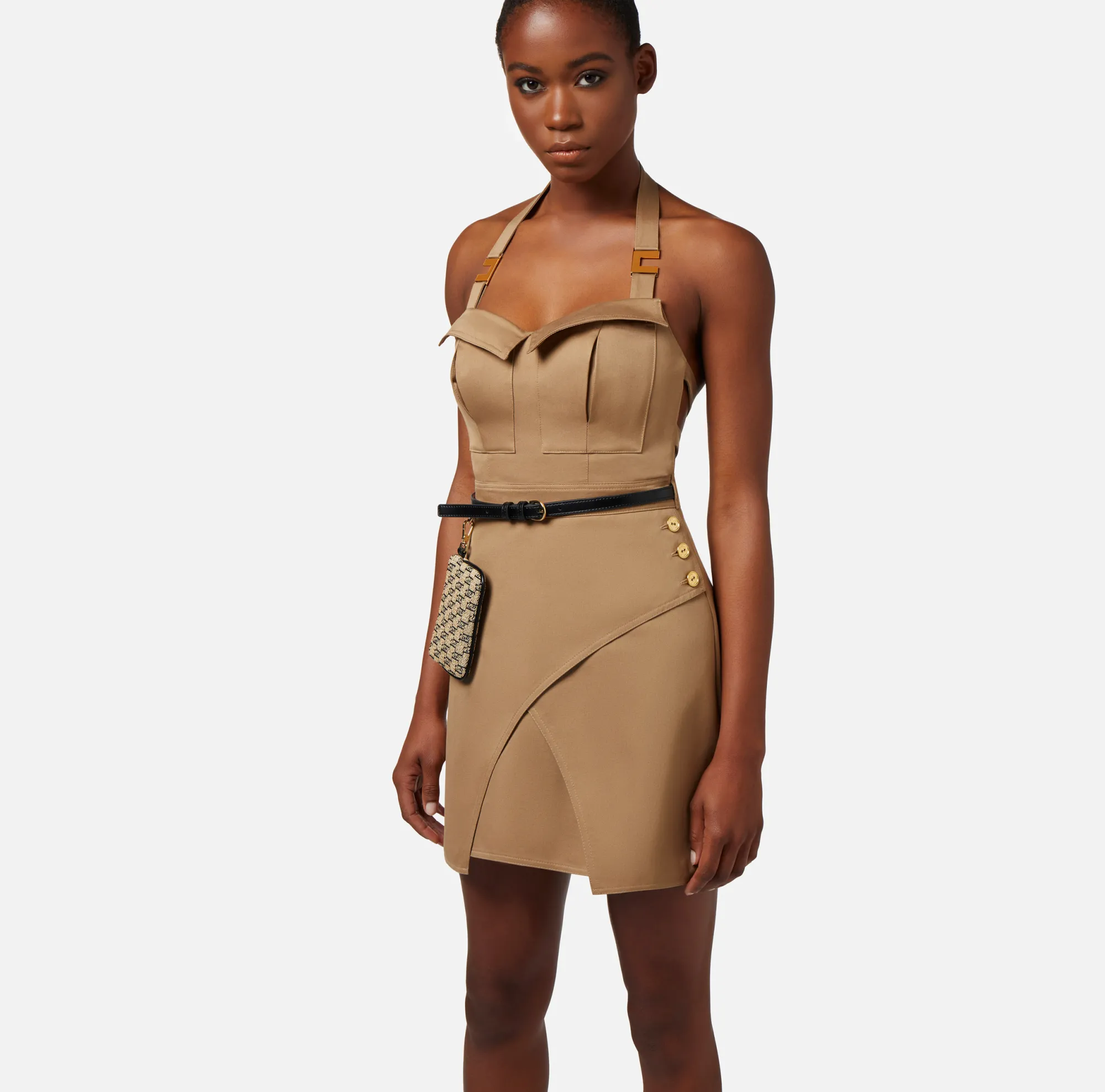 Elisabetta Franchi Miniabito In Cotone Utility^ Abiti