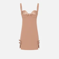 Elisabetta Franchi Miniabito In Crepe Con Fiocchi^ Abiti