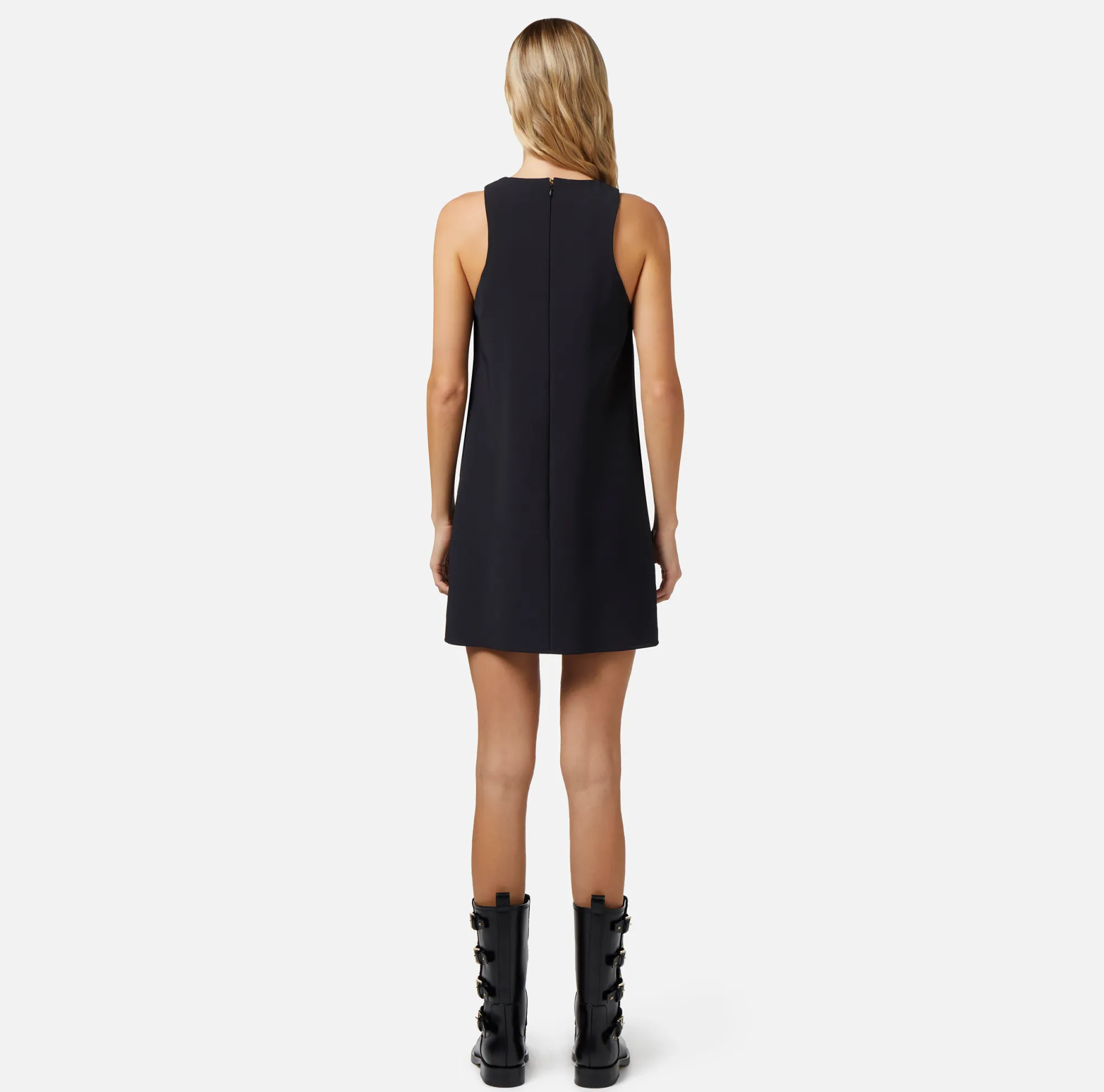 Elisabetta Franchi Miniabito In Crepe Stretch Con Foulard Sullo Scollo^ Abiti