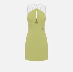 Elisabetta Franchi Miniabito In Crepe Stretch Con Scollo A Goccia^ Abiti