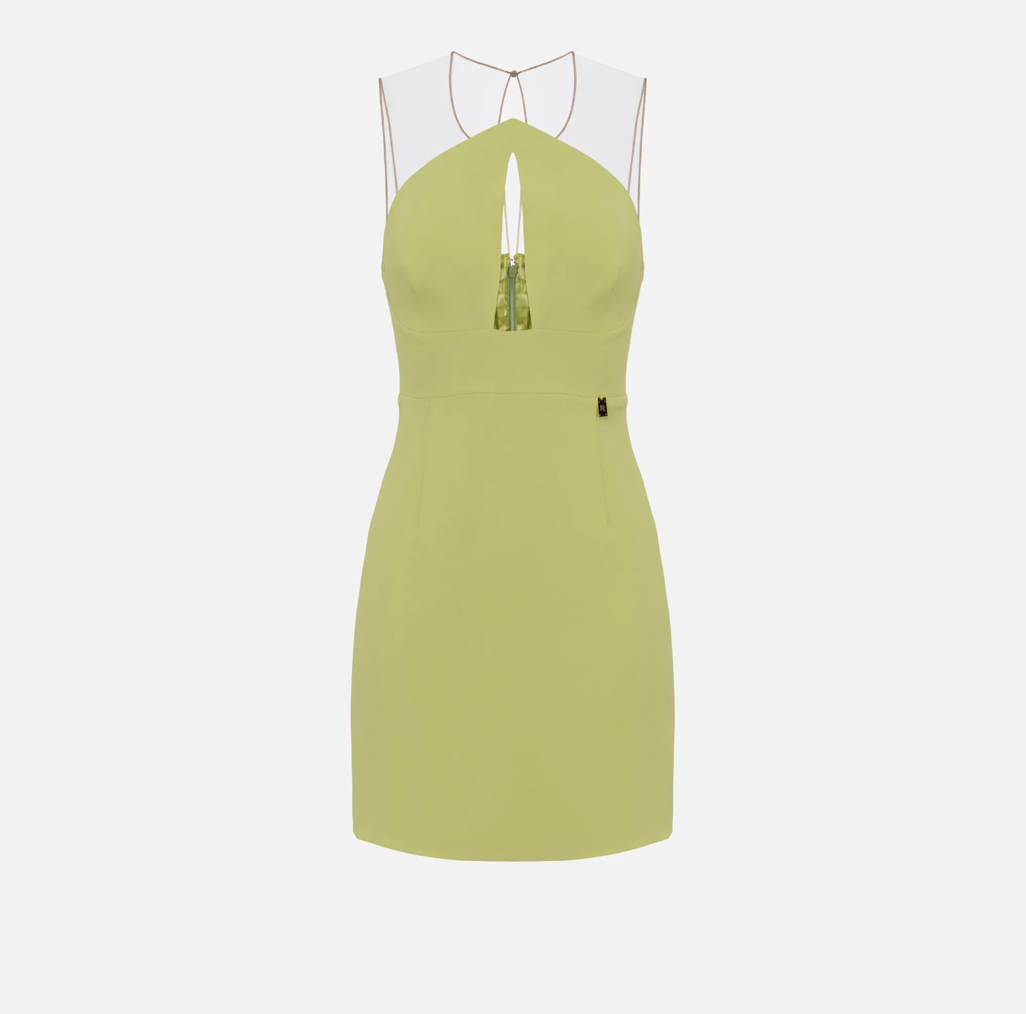 Elisabetta Franchi Miniabito In Crepe Stretch Con Scollo A Goccia^ Abiti