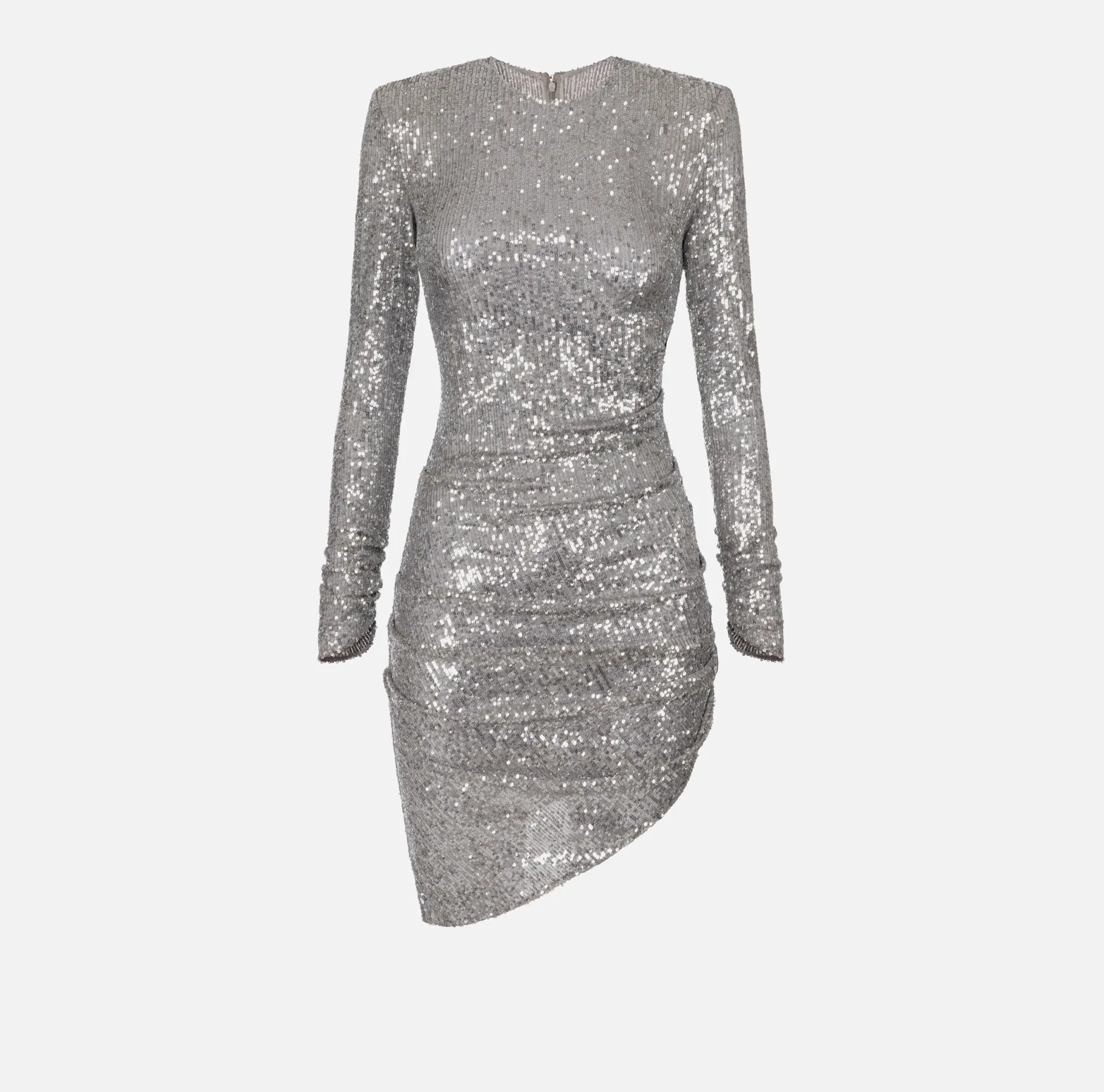 Elisabetta Franchi Miniabito In Paillettes Con Gonna Asimmetrica^ Abiti