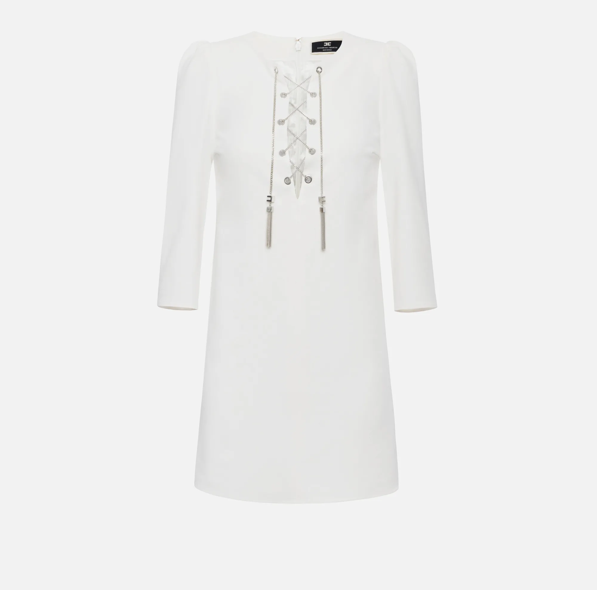 Elisabetta Franchi Miniabito In Tessuto Tecnico Con Allacciatura Criss Cross^ Abiti