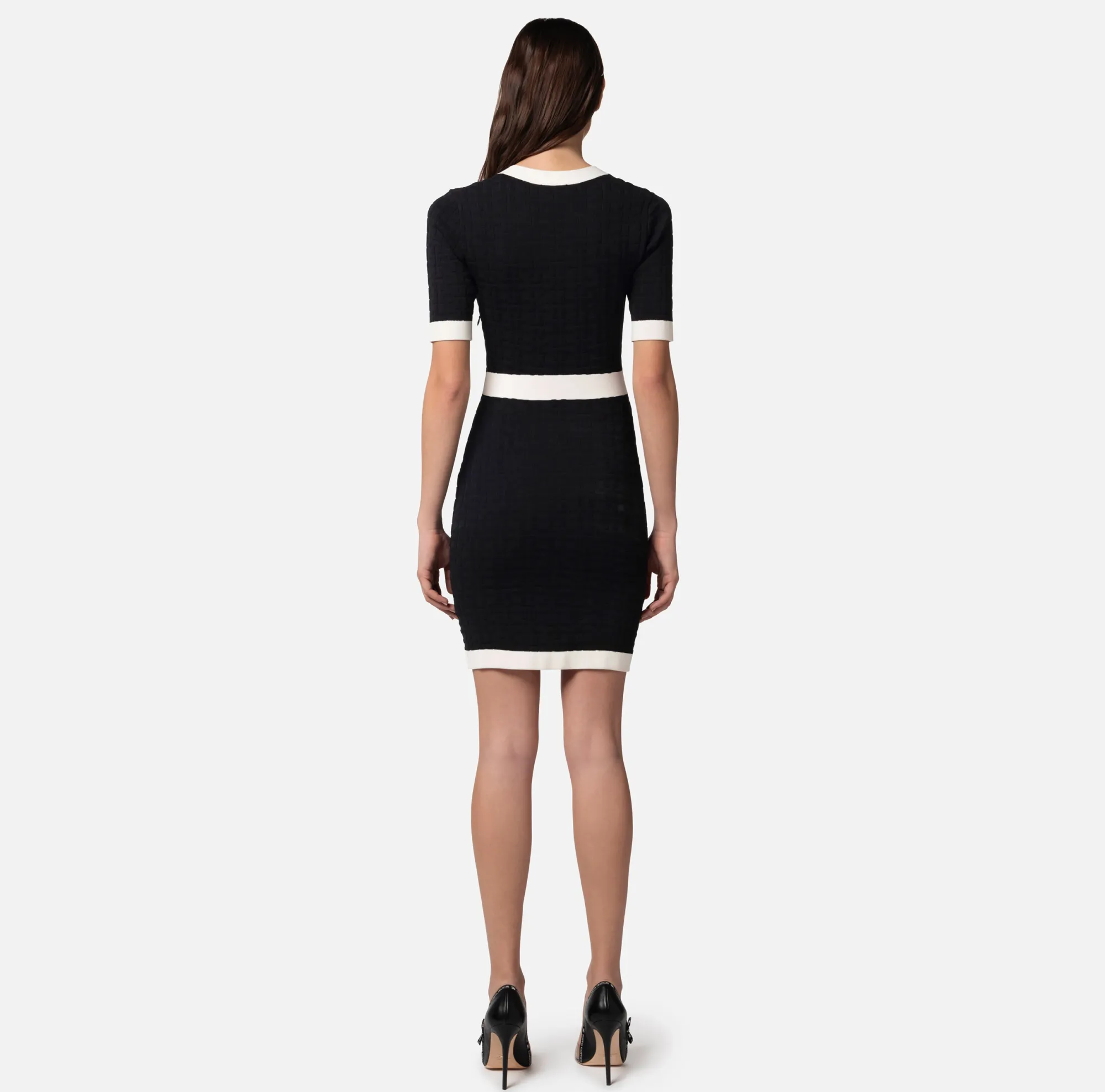 Elisabetta Franchi Miniabito In Viscosa Embossed^ Abiti