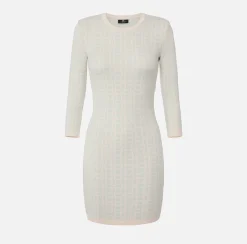 Elisabetta Franchi Miniabito In Viscosa Jacquard Oblo Schiena^ Abiti