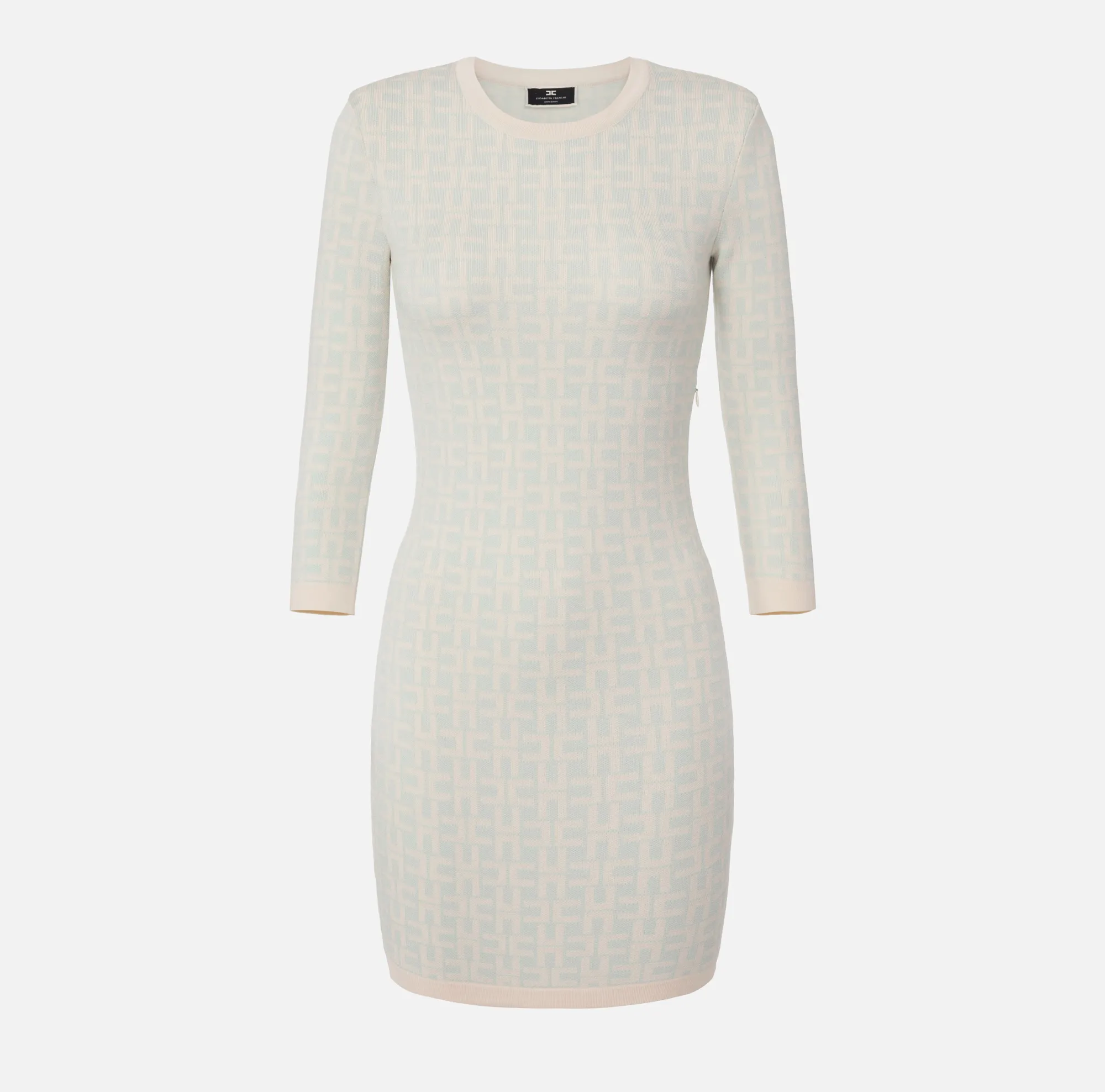 Elisabetta Franchi Miniabito In Viscosa Jacquard Oblo Schiena^ Abiti