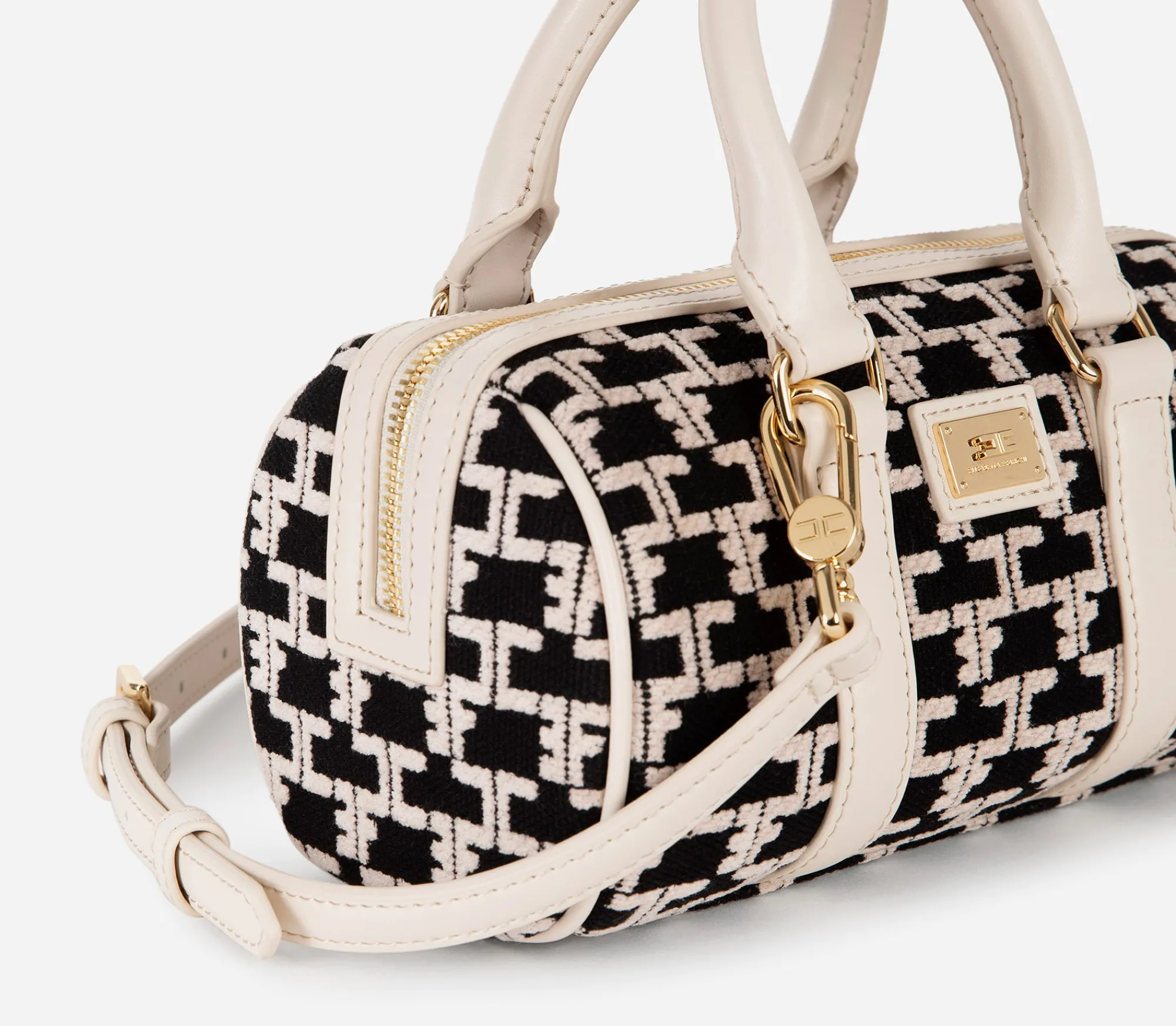 Elisabetta Franchi Mini Bauletto Monogram Travel^ Valigeria
