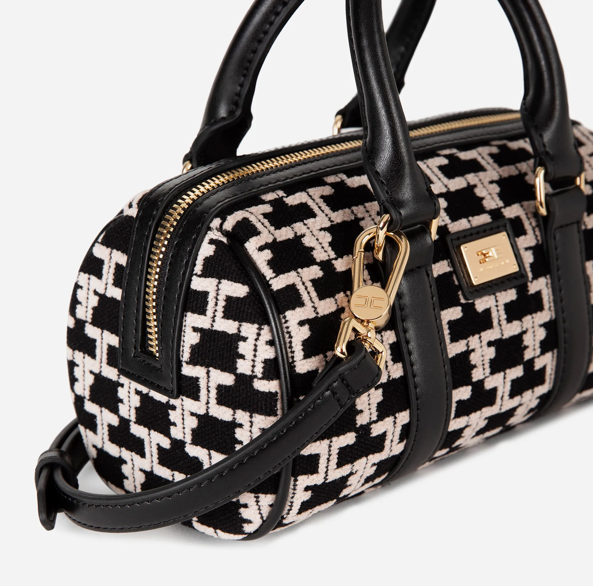 Elisabetta Franchi Mini Bauletto Monogram Travel^ Valigeria